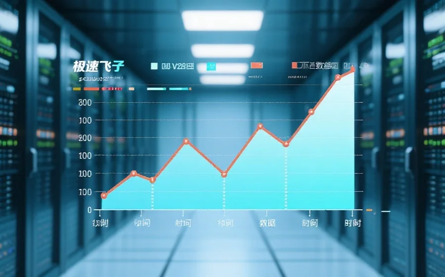 展示极速飞艇开奖数据的时间序列折线图，背景为现代感数据中心